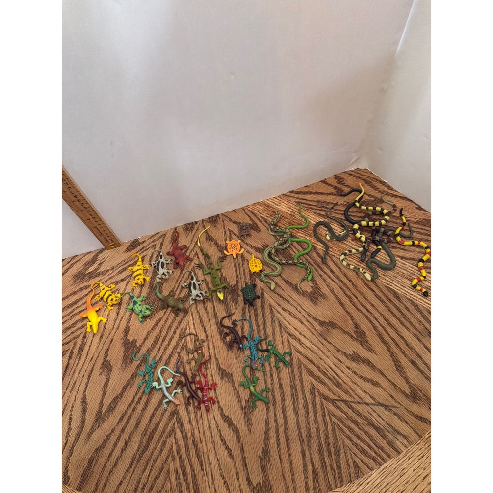 Goblincore Kids Unbranded Reptile Toy Lot OS Multi Snake Lizard Turtle